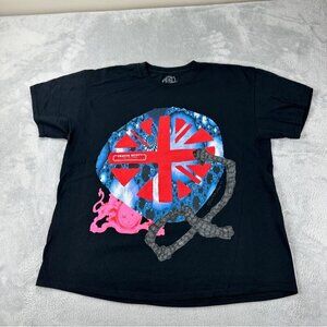 Travis Scott Men's Size Large 100% Cotton O2 Union Jack Black T-Shirt Made USA
